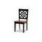 Baxton Studio Miela Modern and Contemporary Two-Tone Dark Brown and Walnut Brown Finished Wood 5-Piece Dining Set 179-11389-10892-Zoro - alternate 4